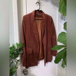 Nasty Gal Brown Corduroy Women’s Blazer Jacket